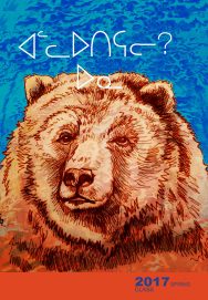 Zine cover with illustrated bear