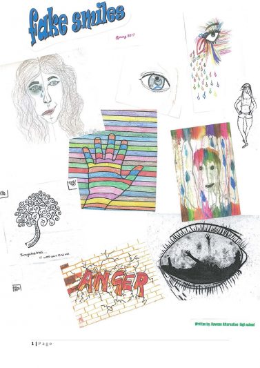 Collage of hand-drawn illustrations